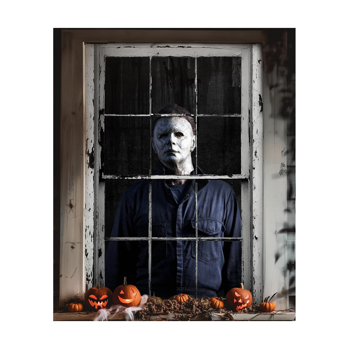 Halloween Horror Window and Door Cover, Scary Decoration for Home Party