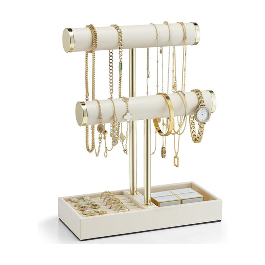 Tray / Jewelry Holder Display / Cloud White / 2 Tier