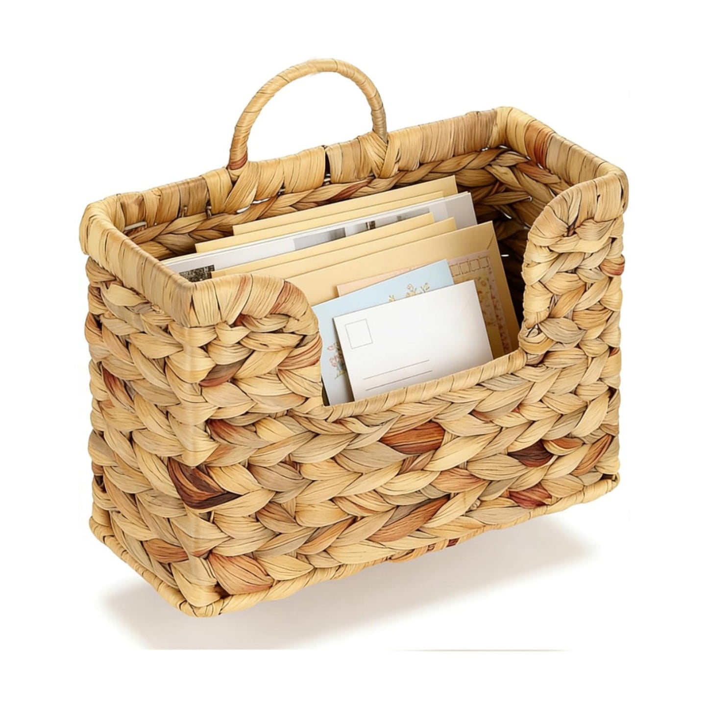 Woven Wall Magazine Holder Organizer / Water Hyacinth