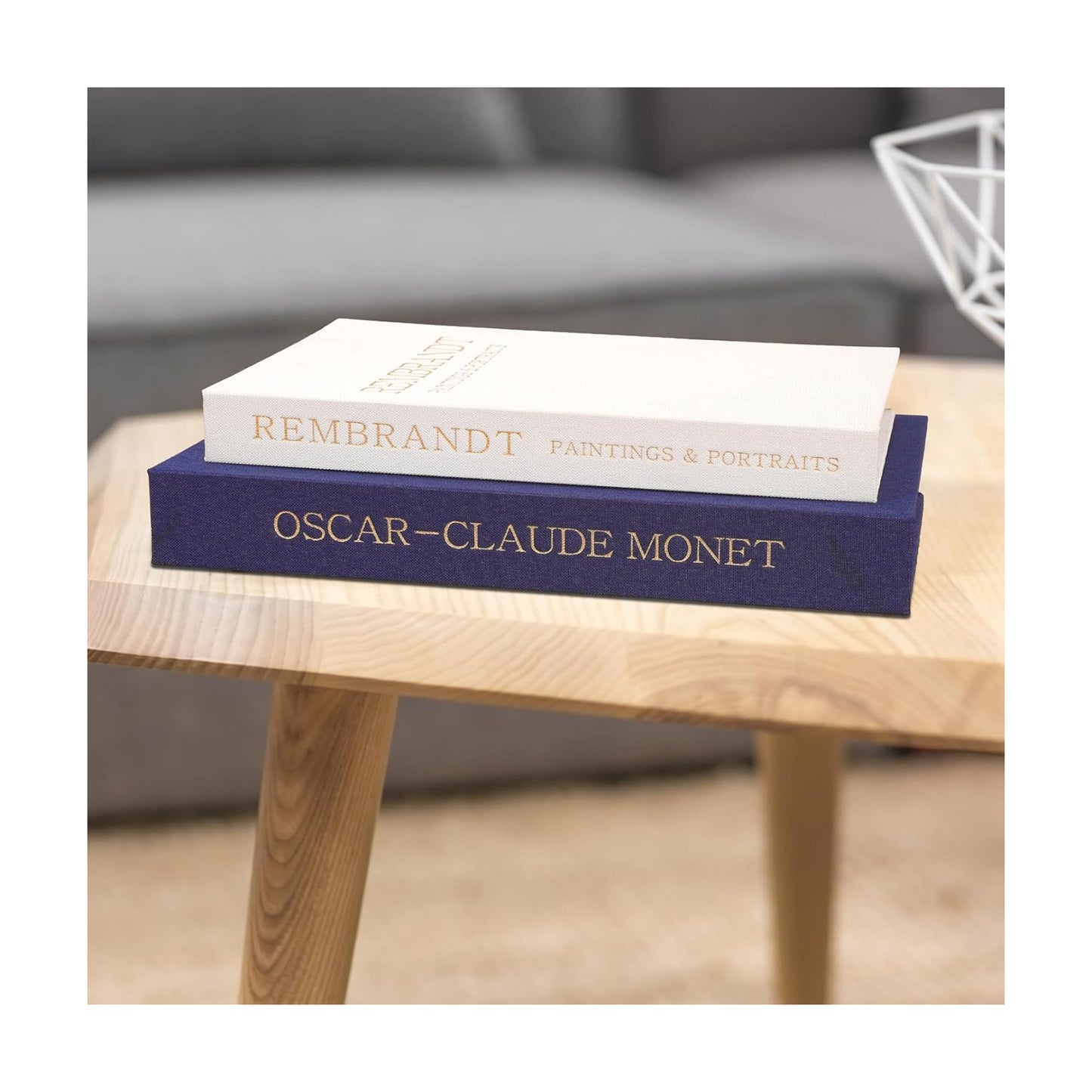 Linen Fake Book / Dark Blue & White