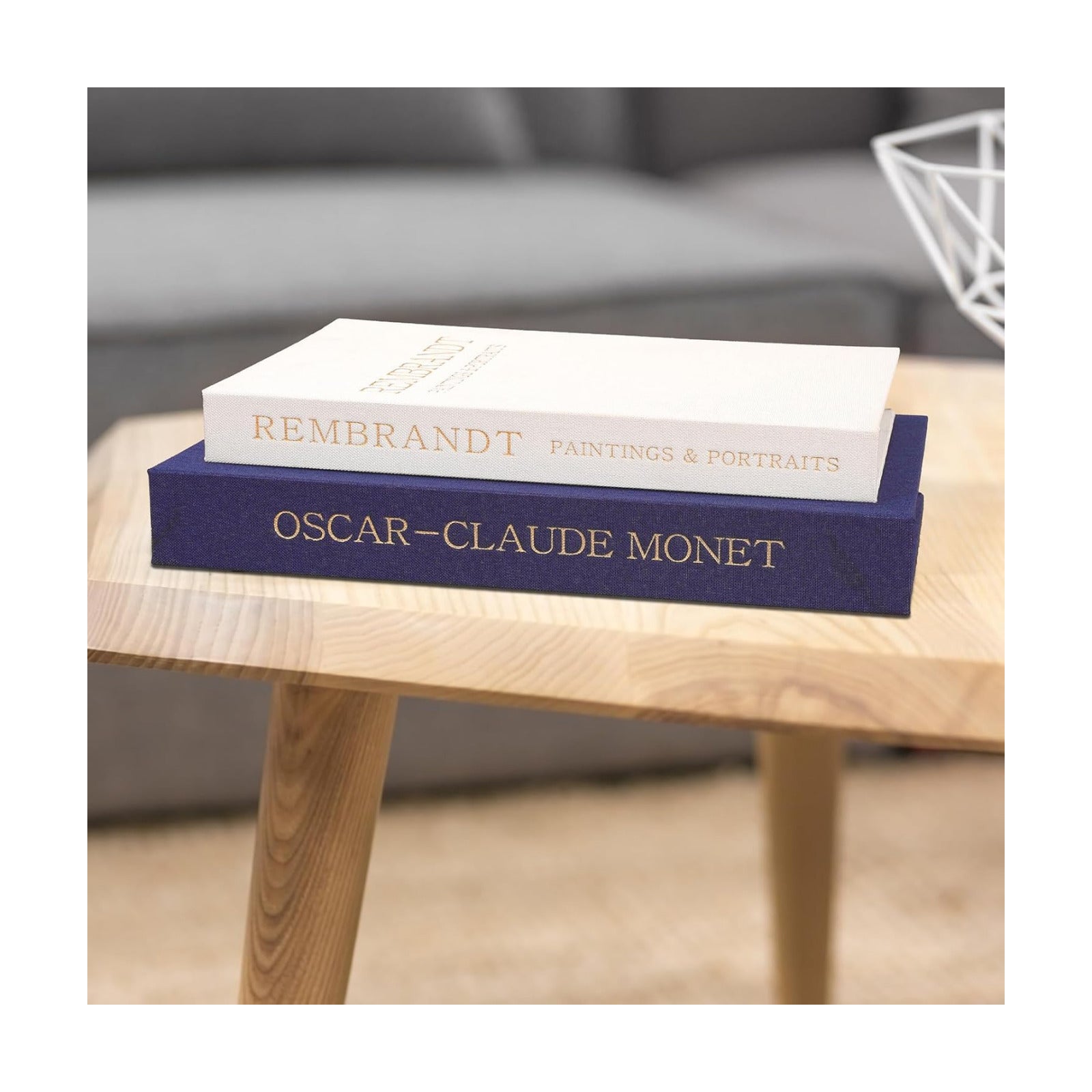 Linen Fake Book / Dark Blue & White