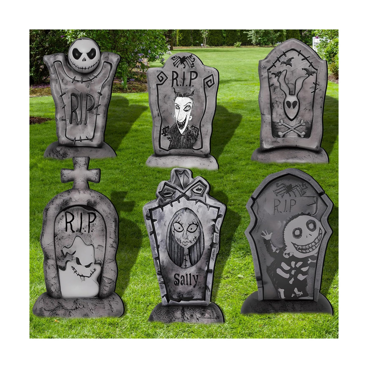 17Inch Halloween Yard Signs Tombstones Decorations Outdoor Graveyard