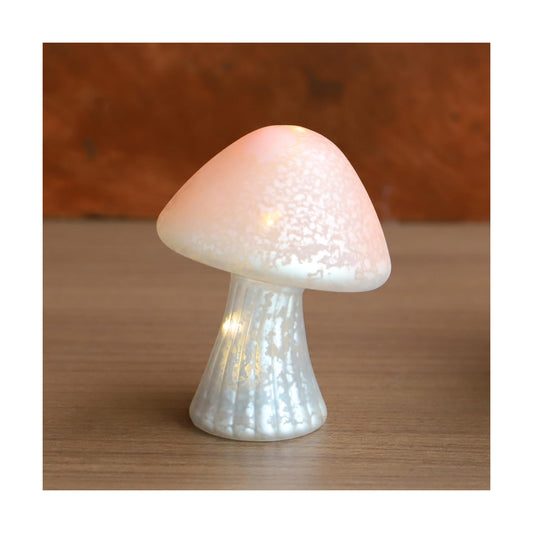 Glass Mushroom Lamp / Pink