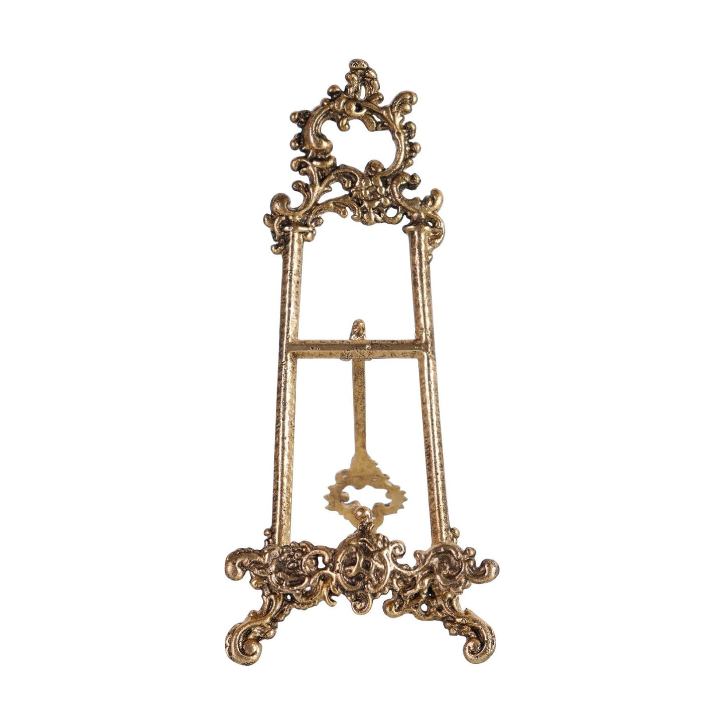 Vintage Cookbook Stand / Small Ornate Easel Fleur De Lis Stand