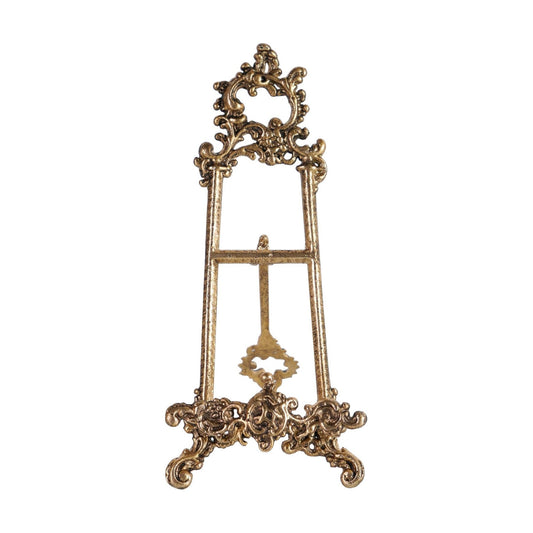 Vintage Cookbook Stand / Small Ornate Easel Fleur De Lis Stand