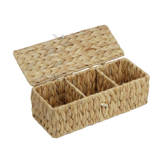 Rectangular Tank Woven Wicker Baskets / Water Hyacinth