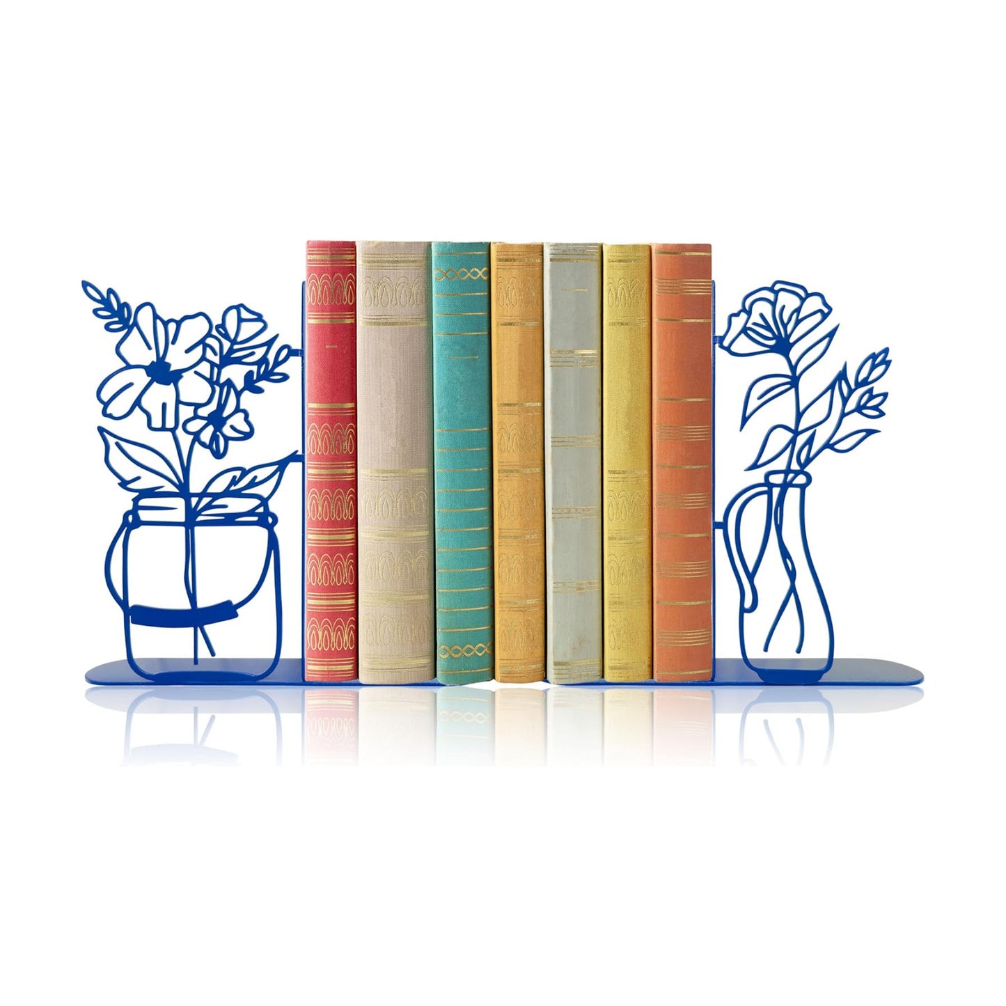 Metal Decorative BookEnds / Blue
