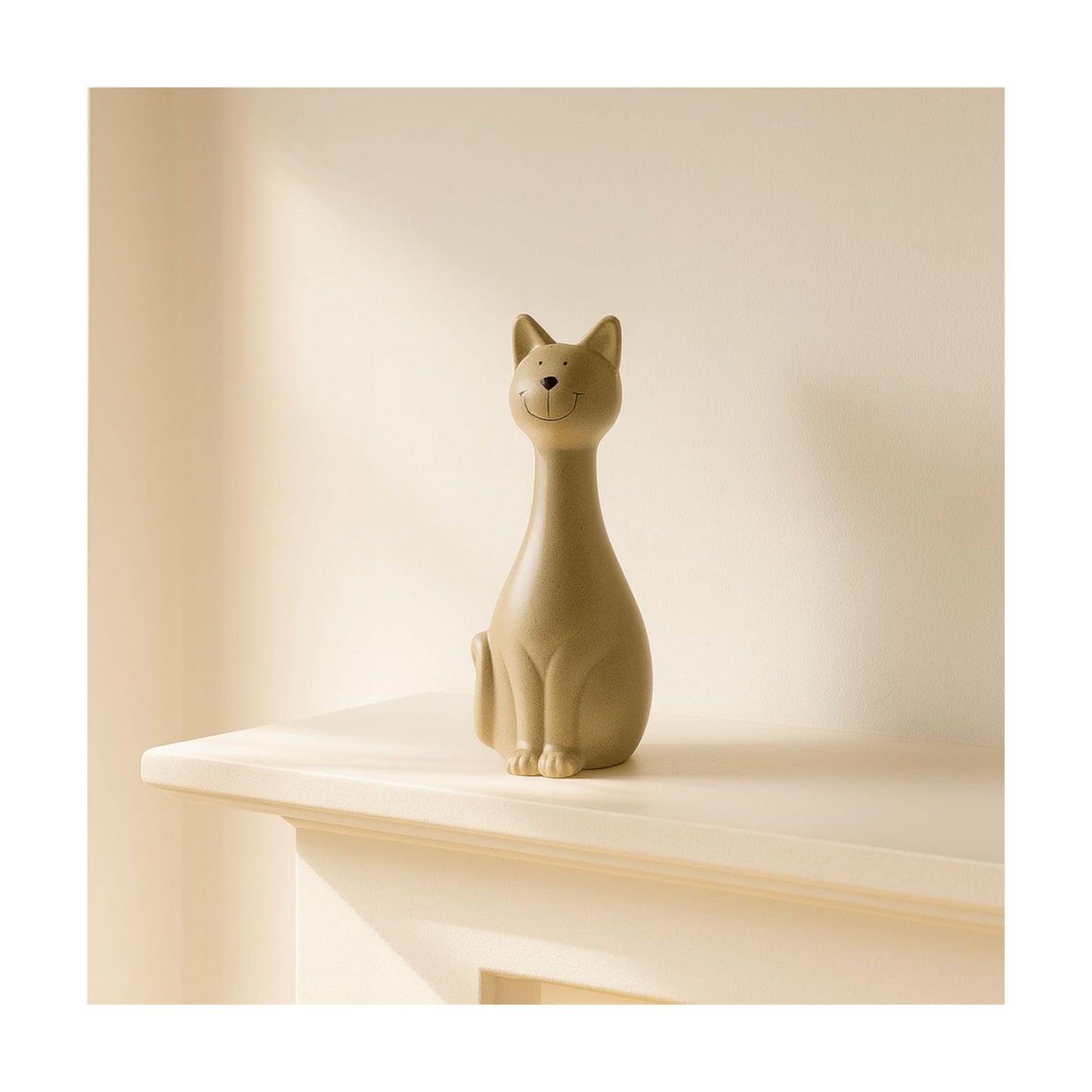Skinny Sitting Kitty Figurine