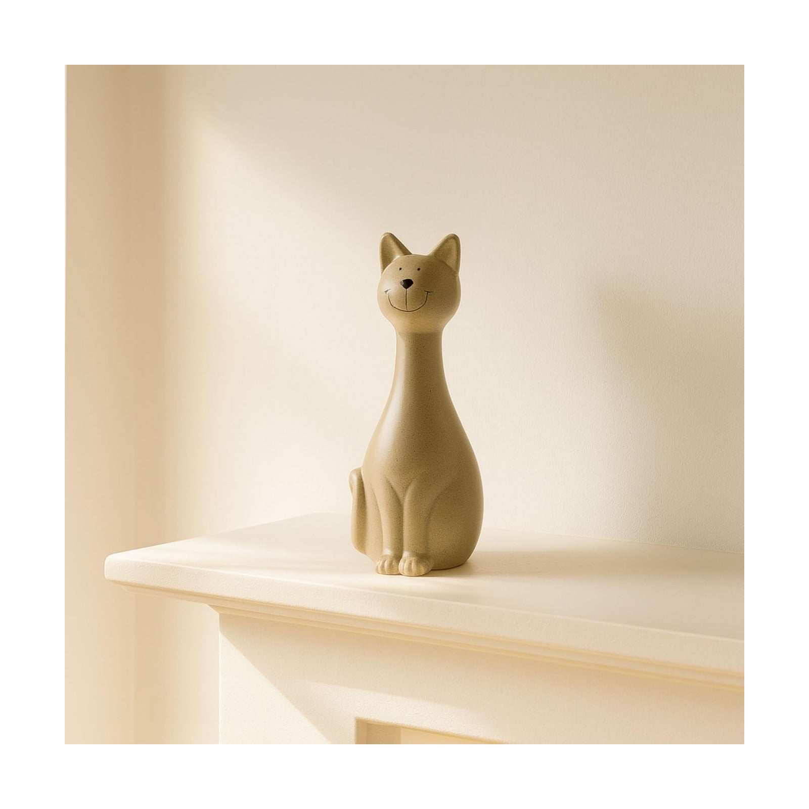 Skinny Sitting Kitty Figurine
