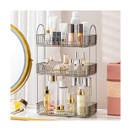 Aveniee Bathroom Counter Organizer, 3 Tier Perfume Skin Care Countertop Storage Shelf, Vanity Makeup Tray for Cosmetic