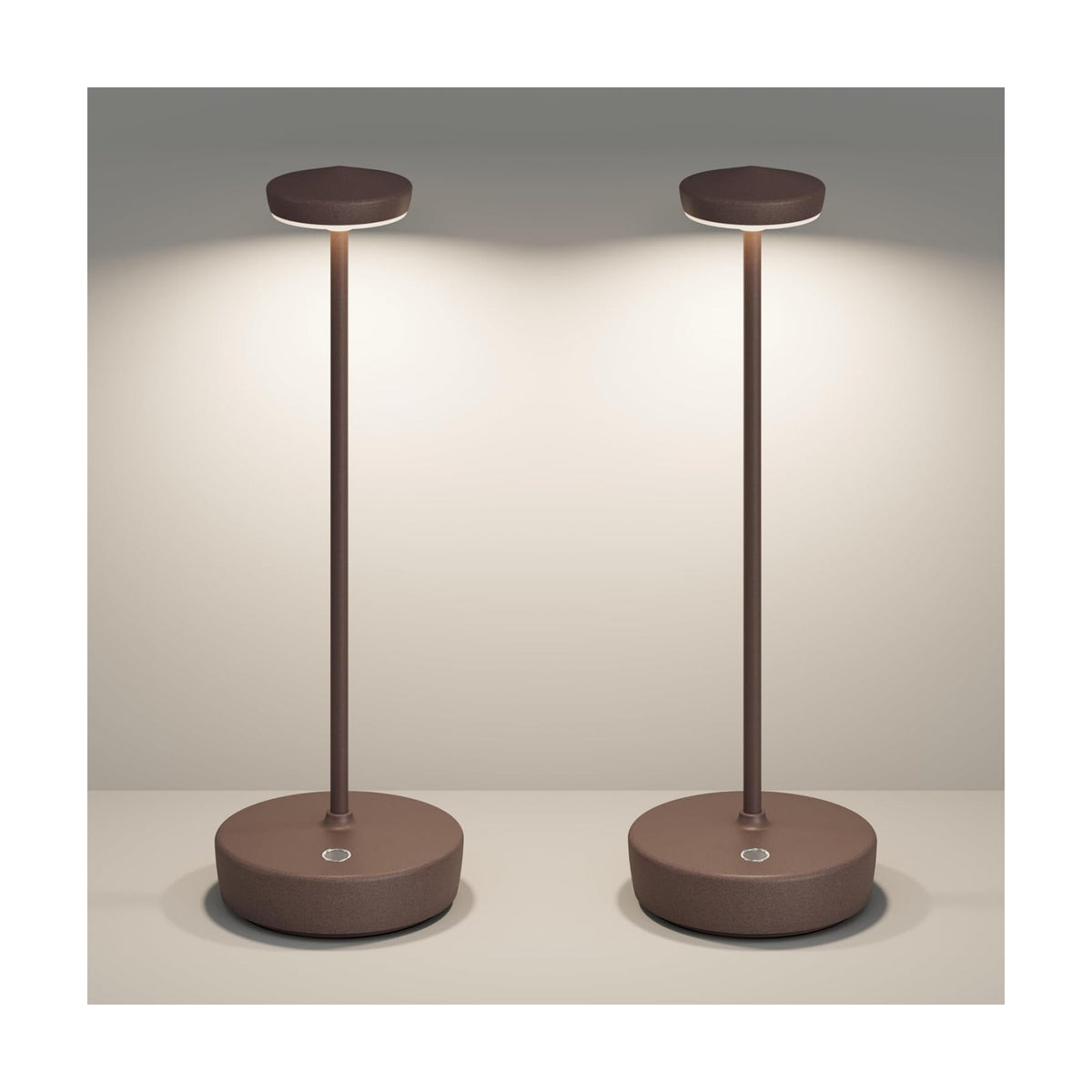 Cordless Table Lamp Set of 2,LED Rechargeable Battery 3 Levels Brightness | Portable Table Lamps with Memory Function