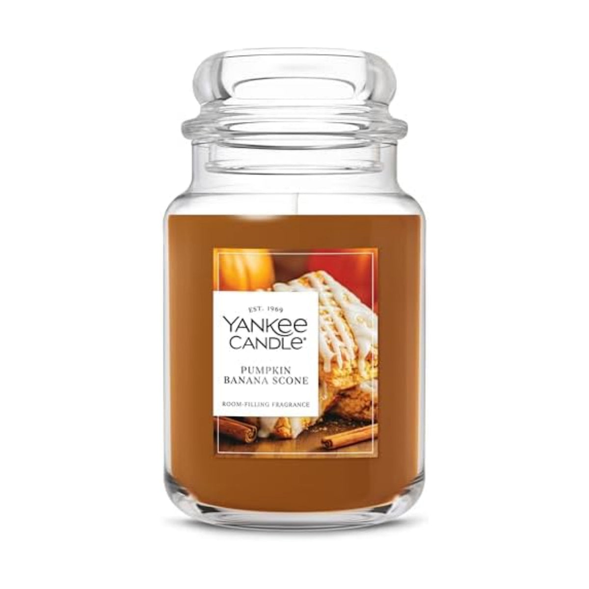 Yankee Candle Pumpkin Banana Scone Scented Candle, 22oz Large Jar