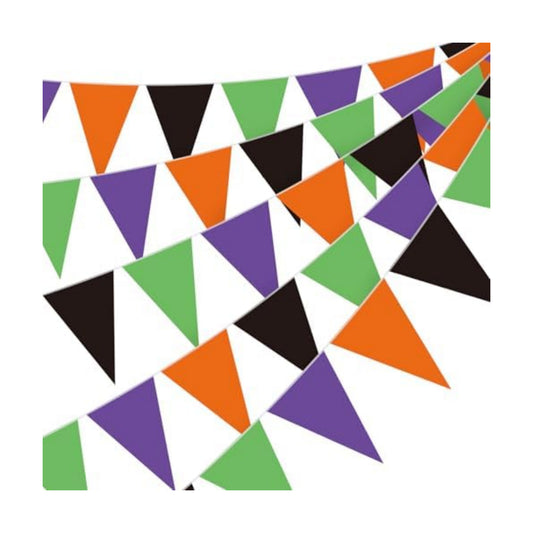 Jetec 5 Pcs 49 Ft Halloween Pennant Banner Simple Classic Bunting