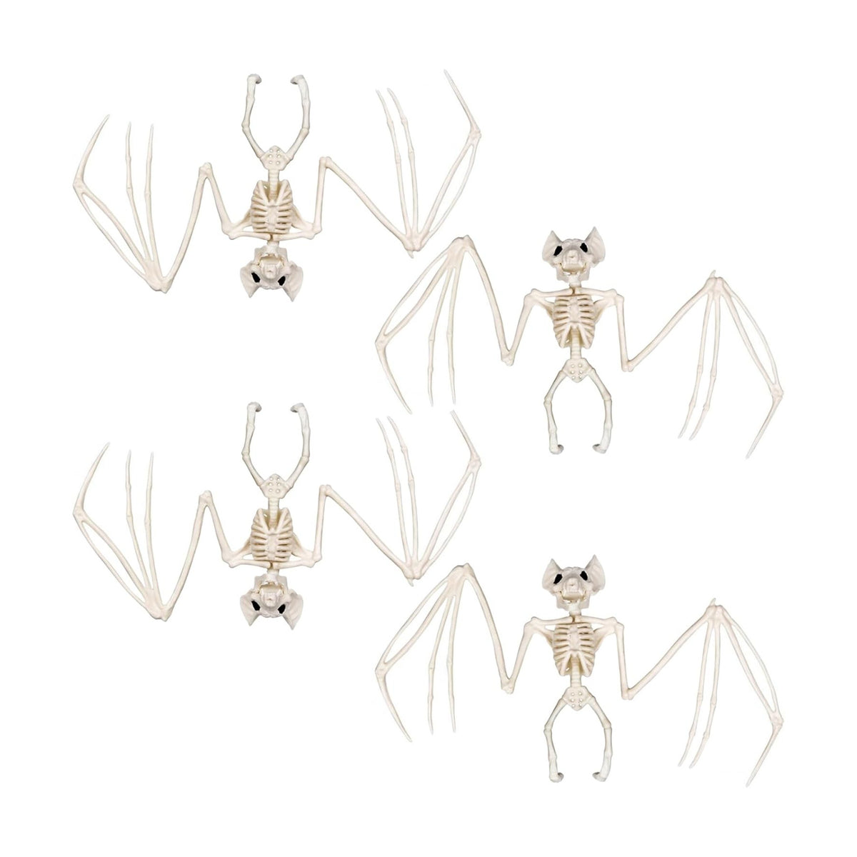 Halloween Animal Skeleton Decor Halloween Decorative Horrible Cow Bat Spider Rat Bones for Decoration (4, bat)