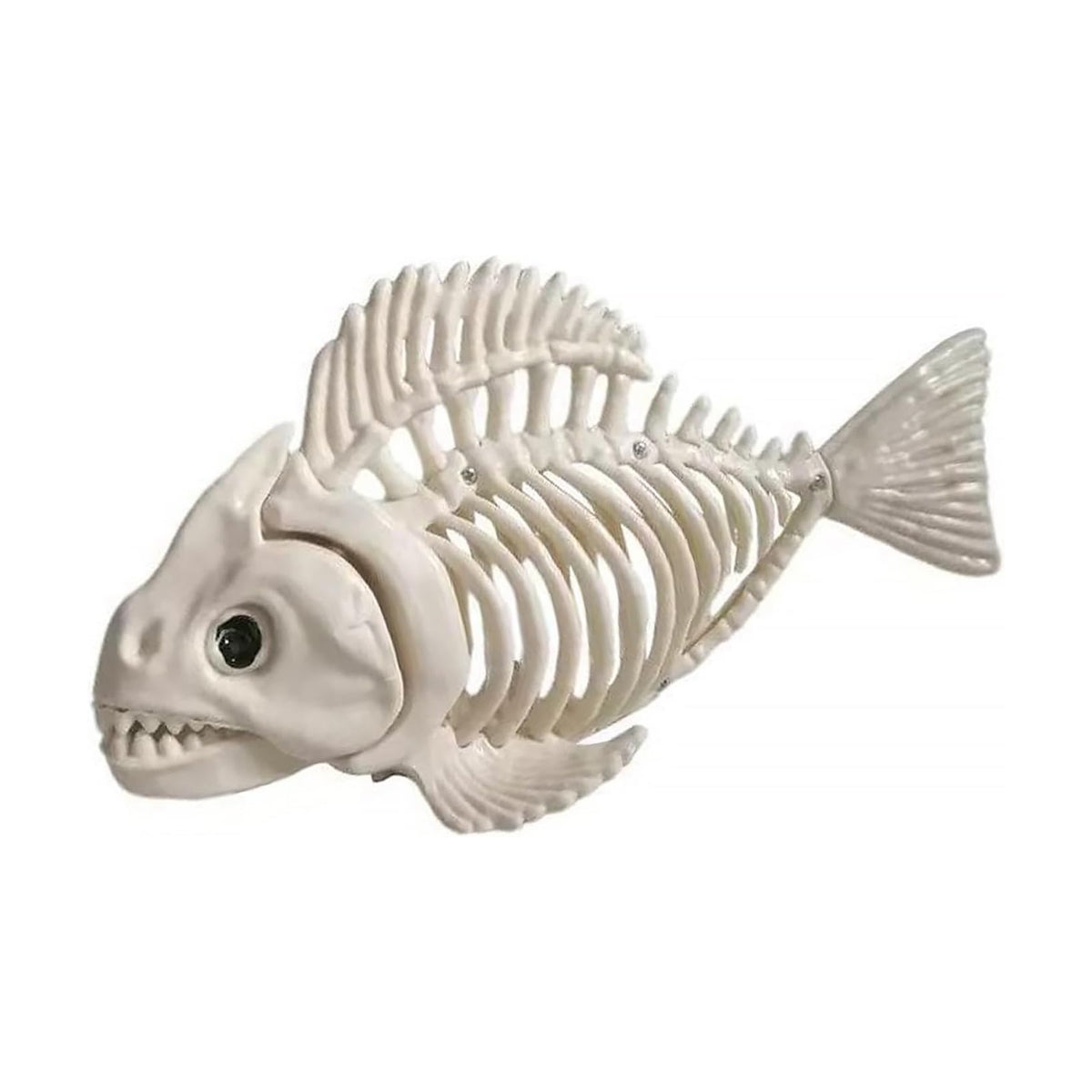Halloween Animal Skeleton Decor Halloween Decorative Horrible Cow Bat Spider Rat Bones for Decoration (1, Fish)