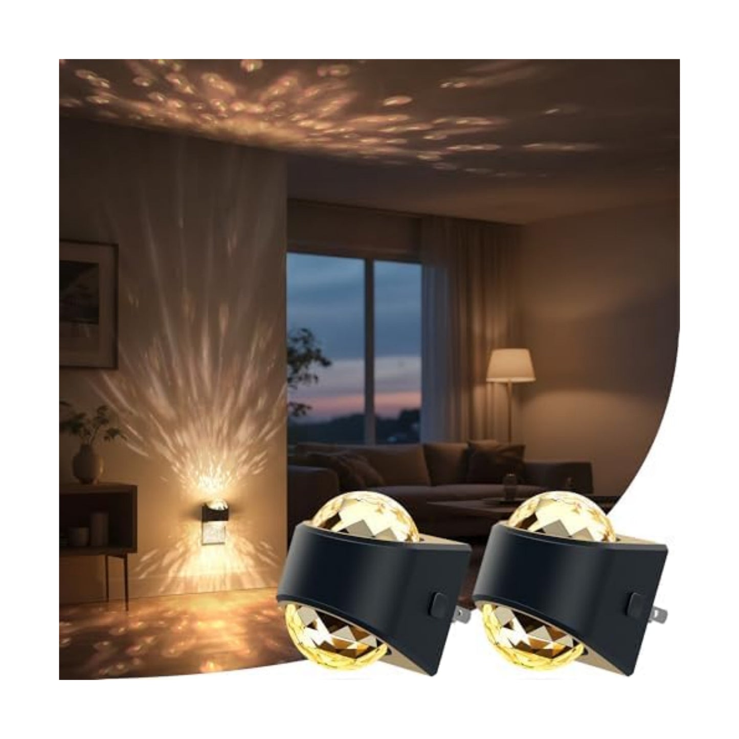 Briignite Night Light,Night Lights Plug into Wall,LED Projector Night Light