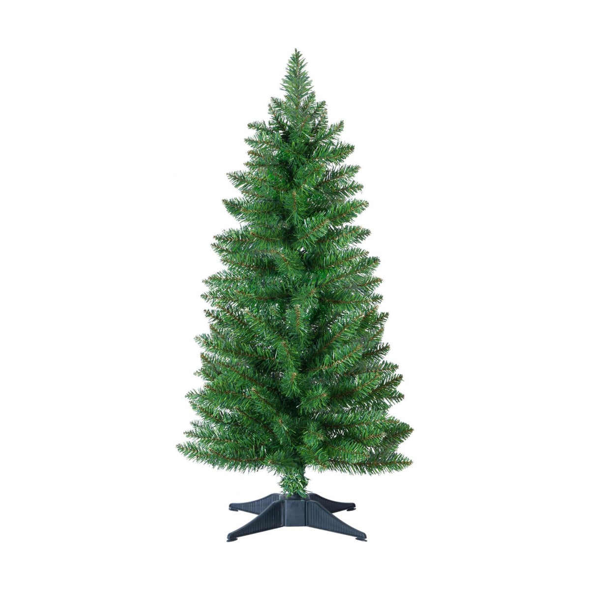 3ft Artificial Christmas Tree, Mini Xmas Pine Tree with 4-Leg Stable Plastic Base, Small Tabletop Christmas Tree for Home Office Holiday Party Indoor Decoration