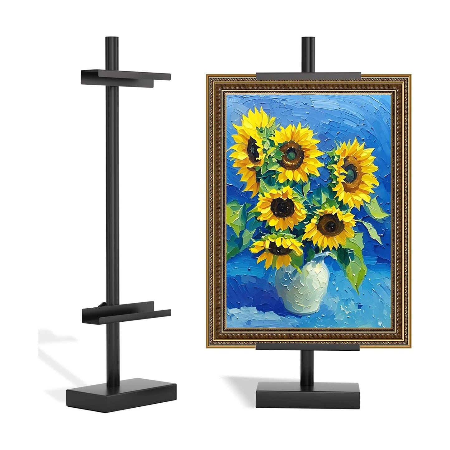 Metal Picture Frame Holder Stand Table / Black