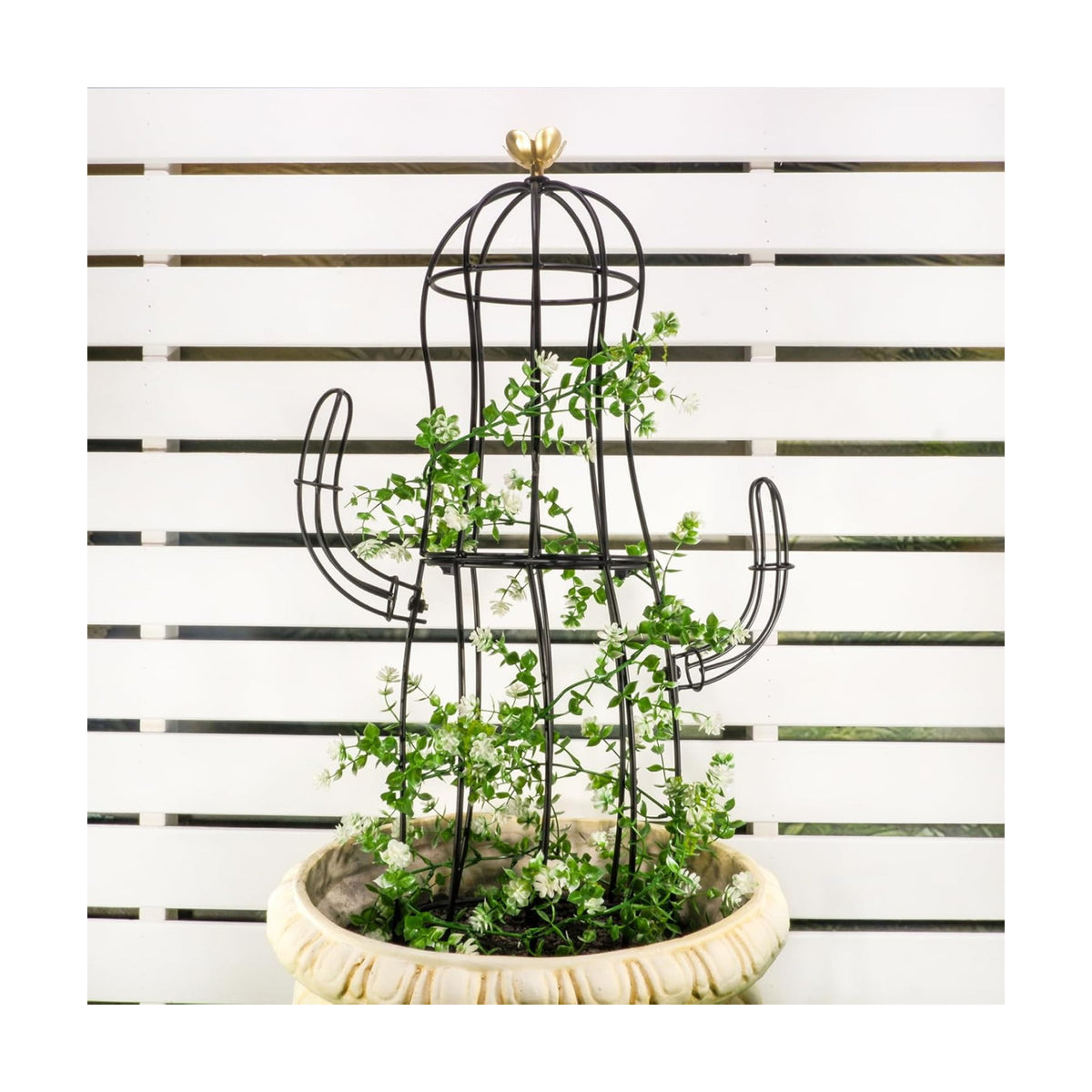 8”x28” Metal Obelisk Trellis for Climbing Plants & Garden Decor | Stylish Metal Plant Support for Climbing Vines &