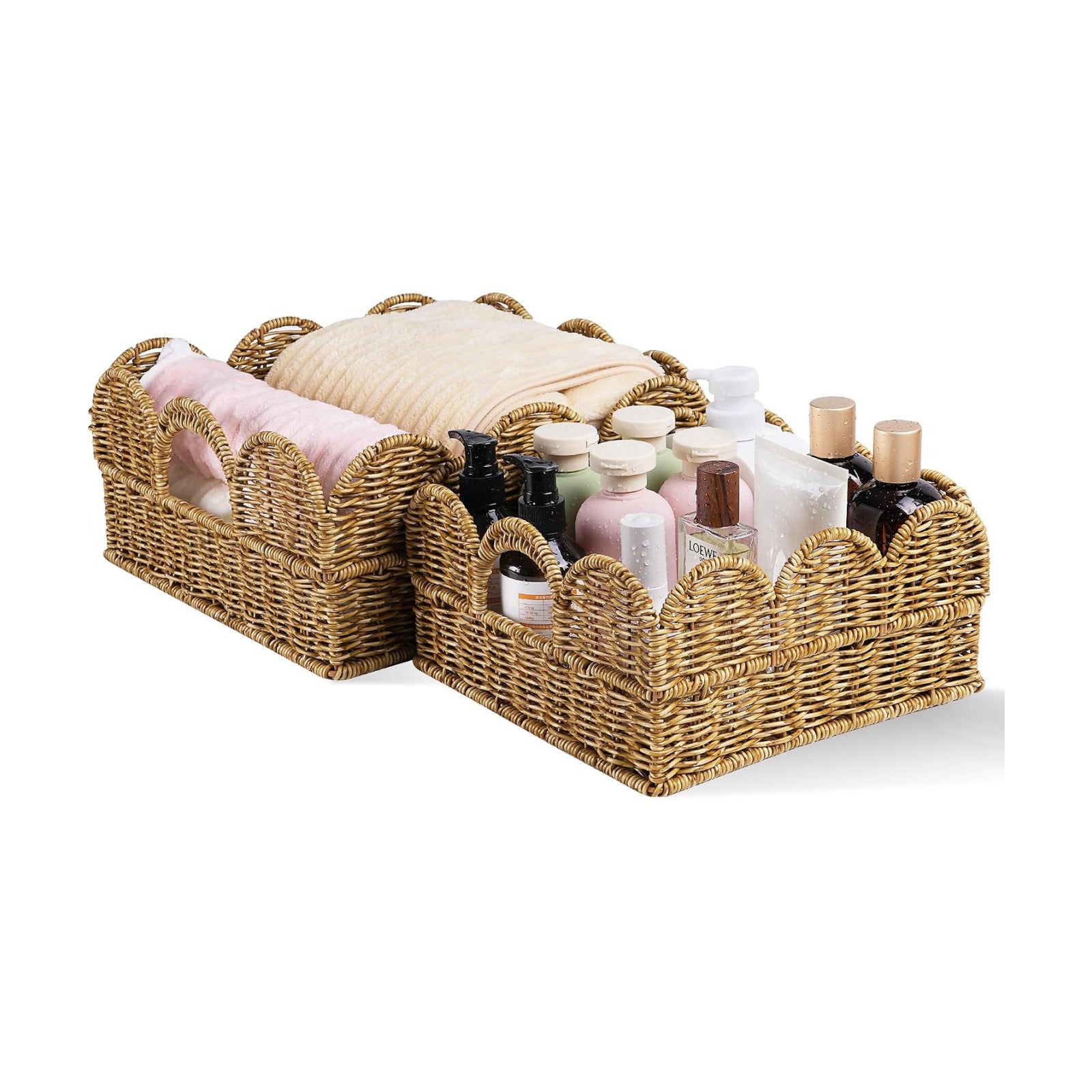 Scalloped Basket / Set of 2