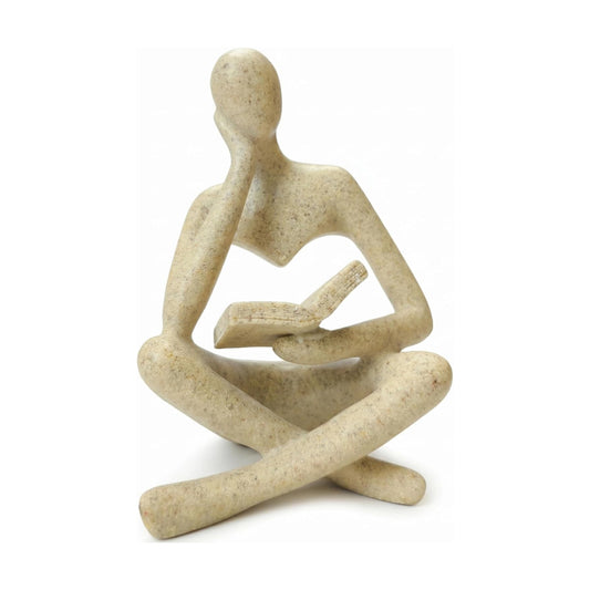 Reading Thinker Statue / Gray