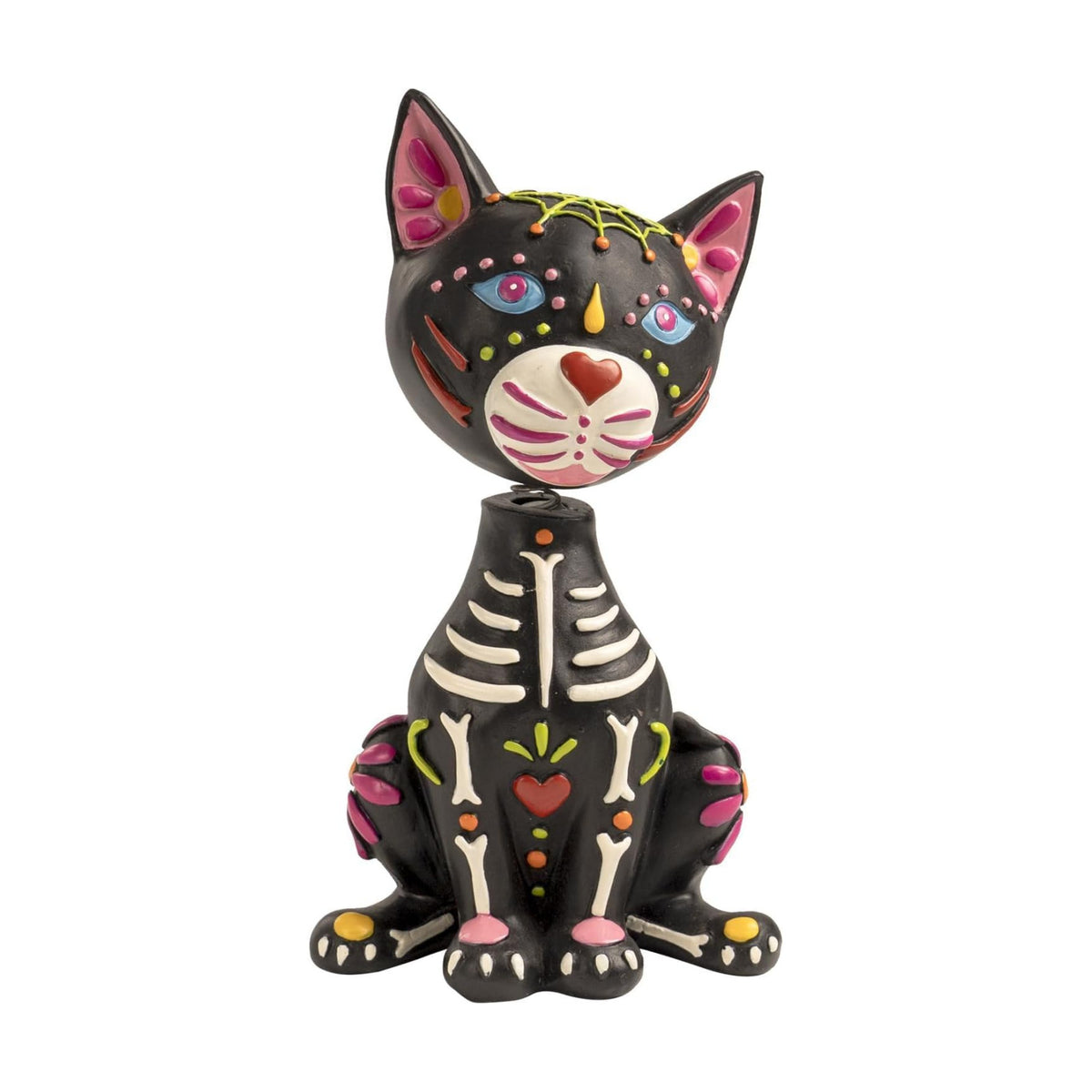 Day of The Dead Cat Figurines, Pet Ofrenda Decorations for Altar