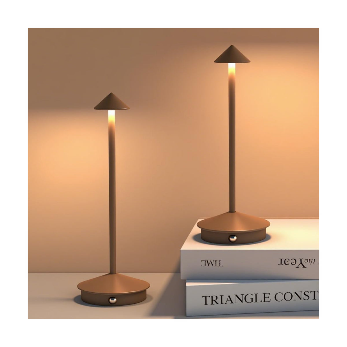 2 Pack LED Rechargeable Cordless Table Lamps,Portable Outdoor 5000mAh Battery Operated Table Light Touch Control 3