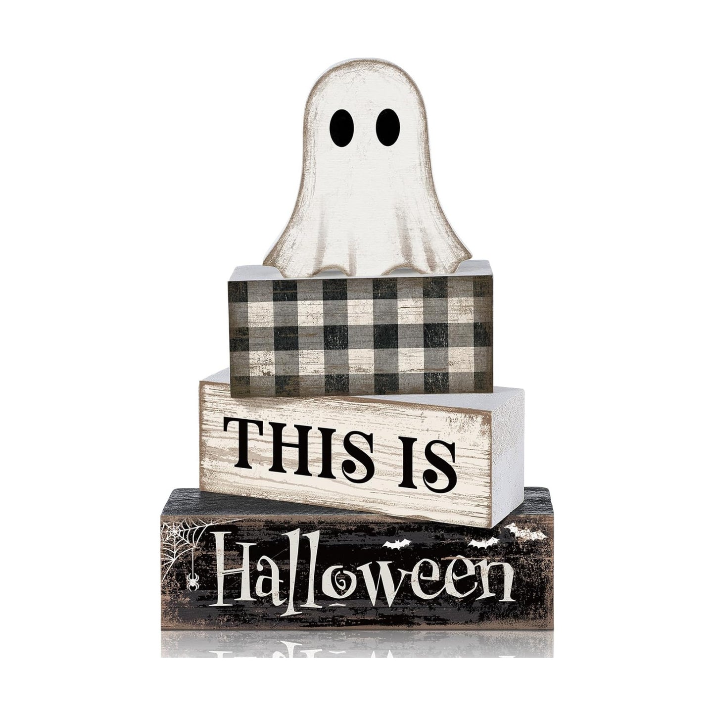 Lineshading 4 Pcs Halloween Table Decor For Home Ghost Tiered Tray Decor