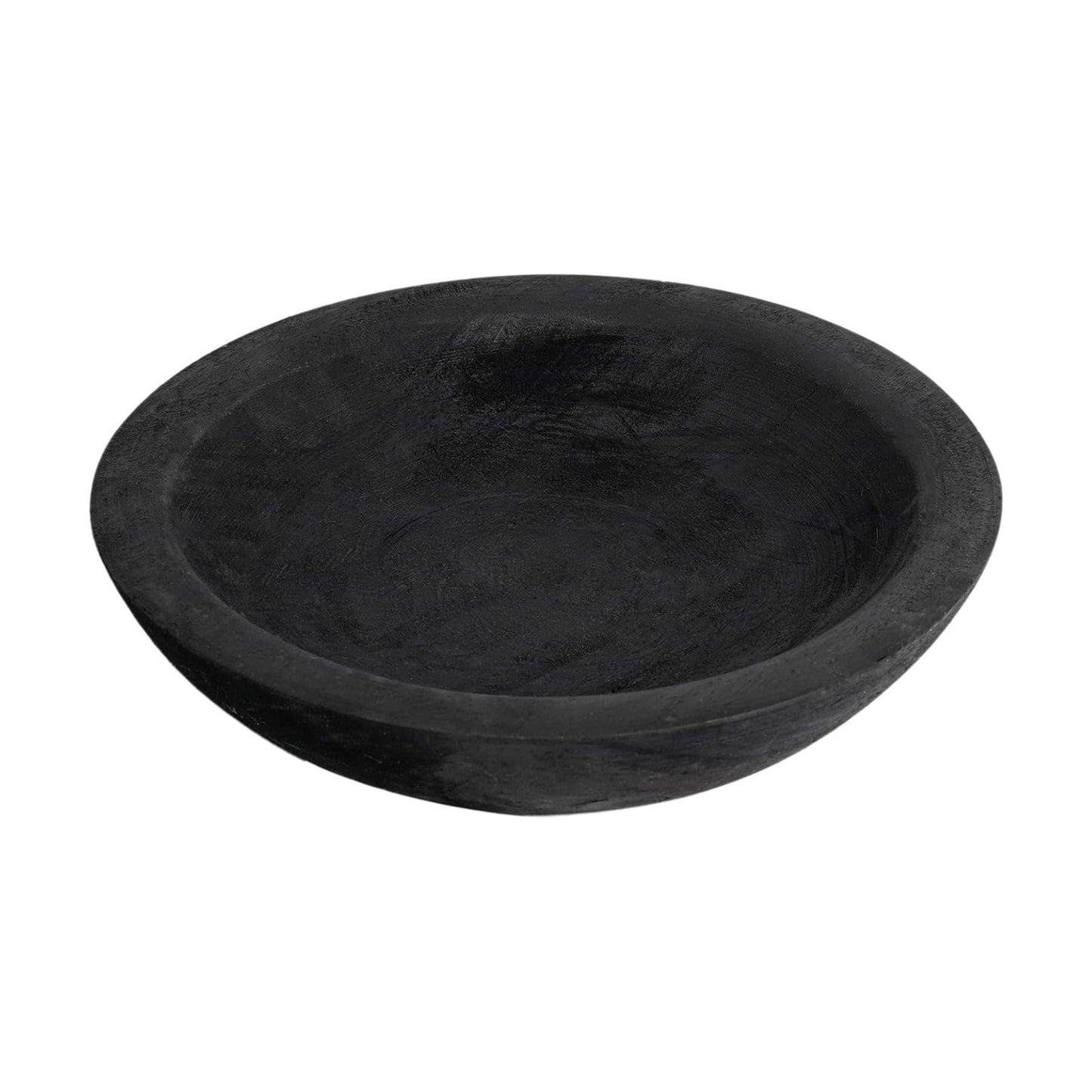 wood dough bowl / Black