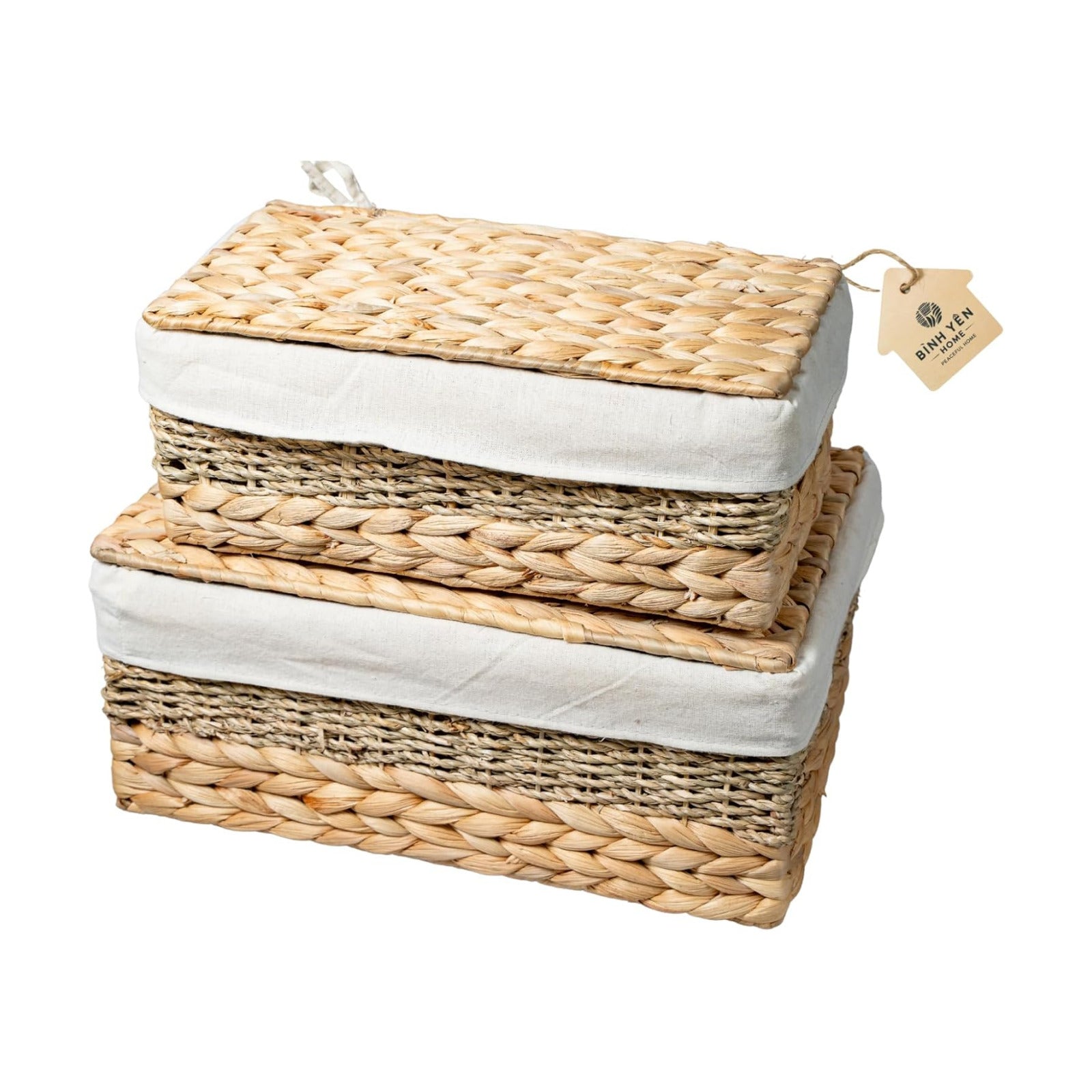 Wicker Storage Baskets / Set of 2