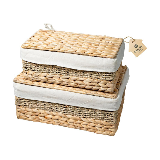 Wicker Storage Baskets / Set of 2
