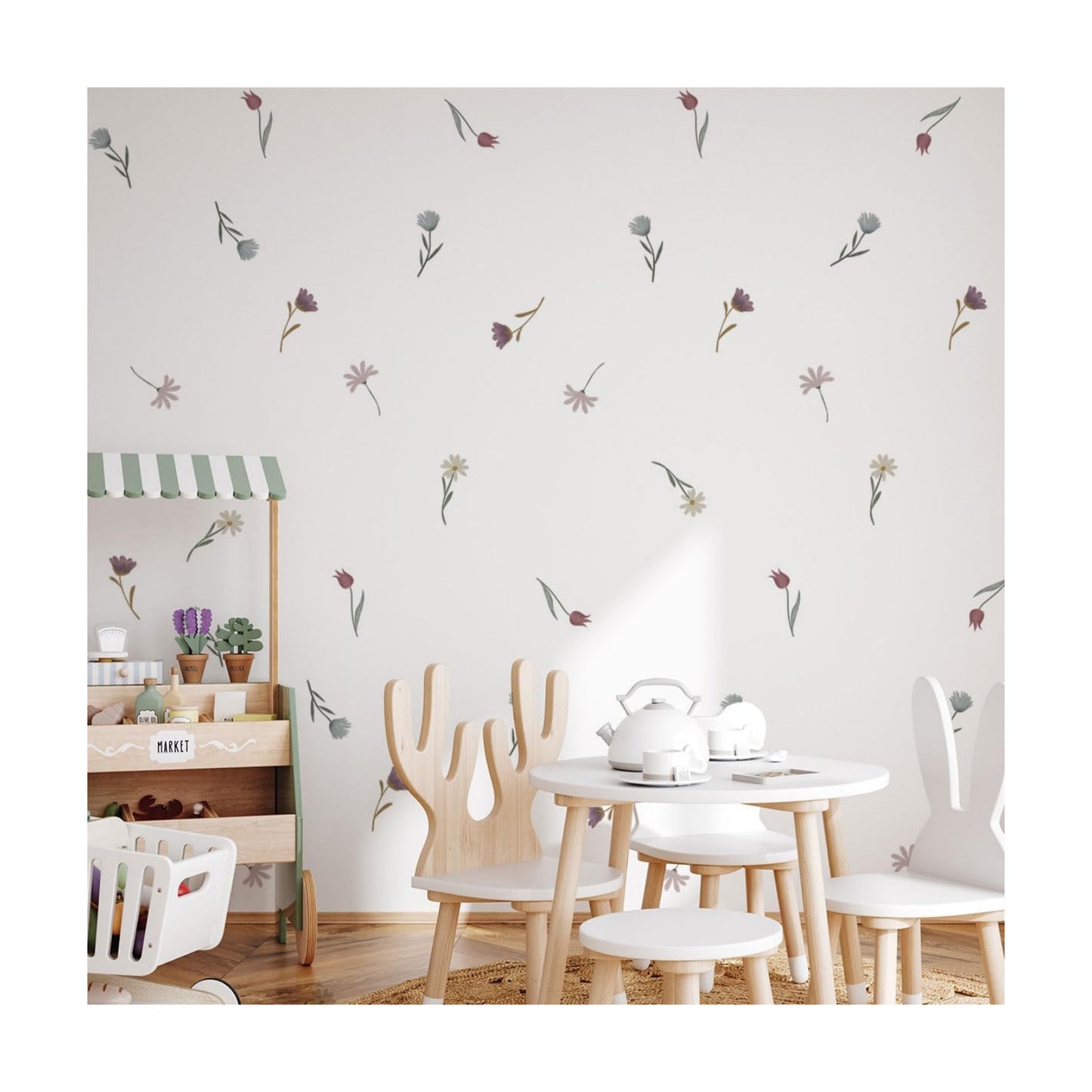 Boho Wildflower Wall Stickers
