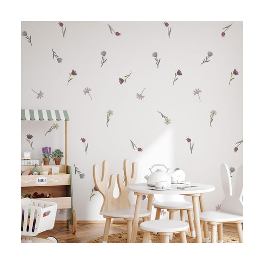 Boho Wildflower Wall Stickers