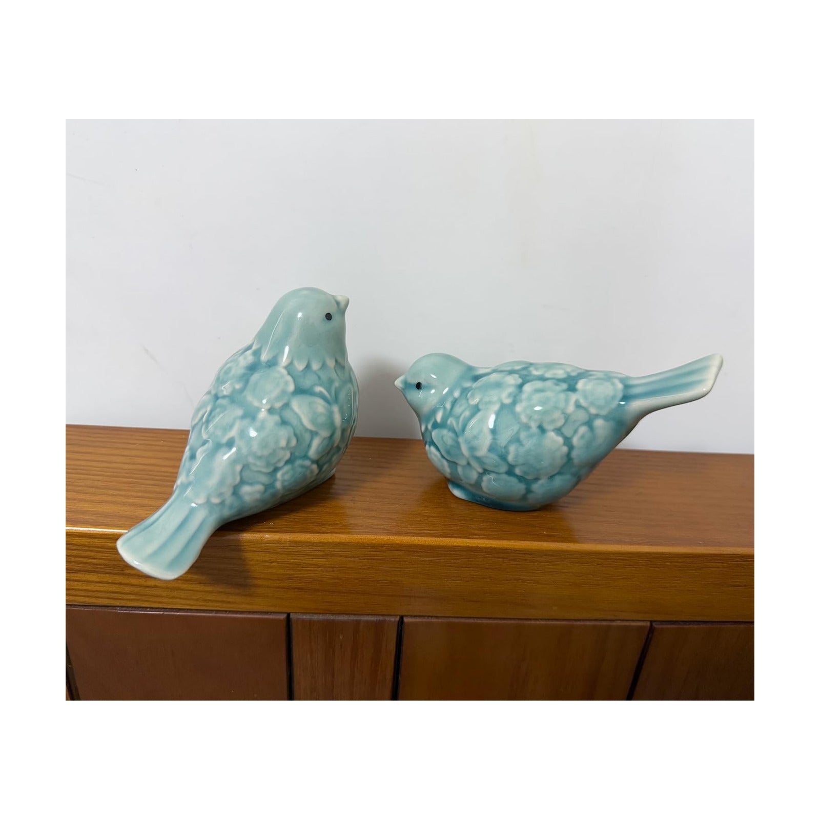 Ceramic Bird Figurines / Set of 2