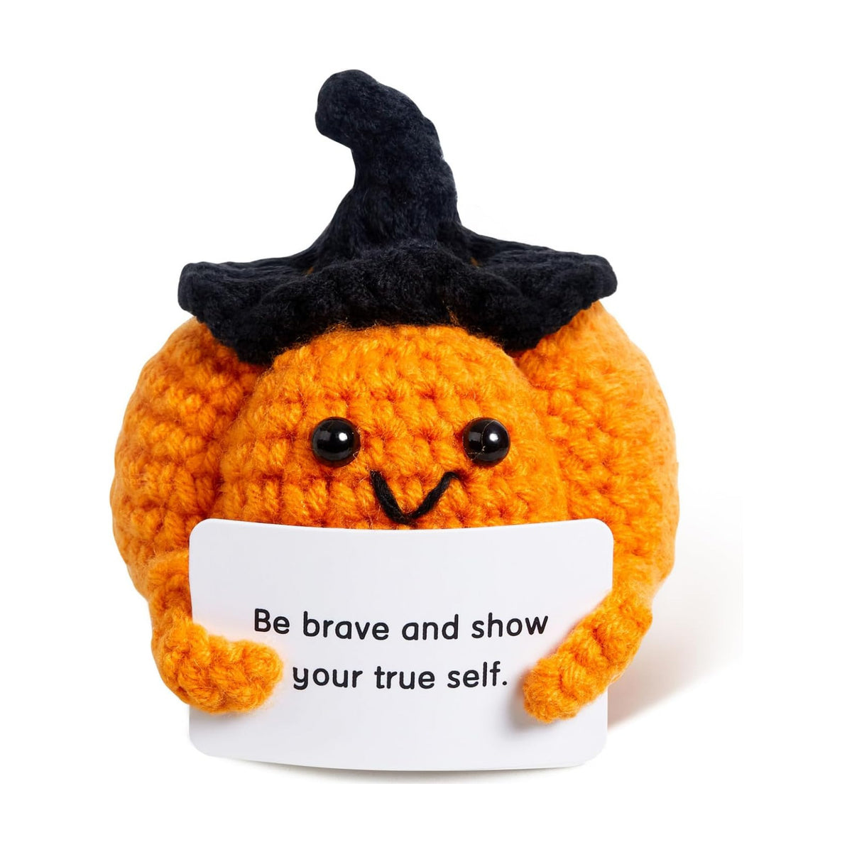 DUQGUHO Halloween Small Decor Bulk Emotional Postive Support Crochet Cute Stuff Pumpkin Gifts 1PC
