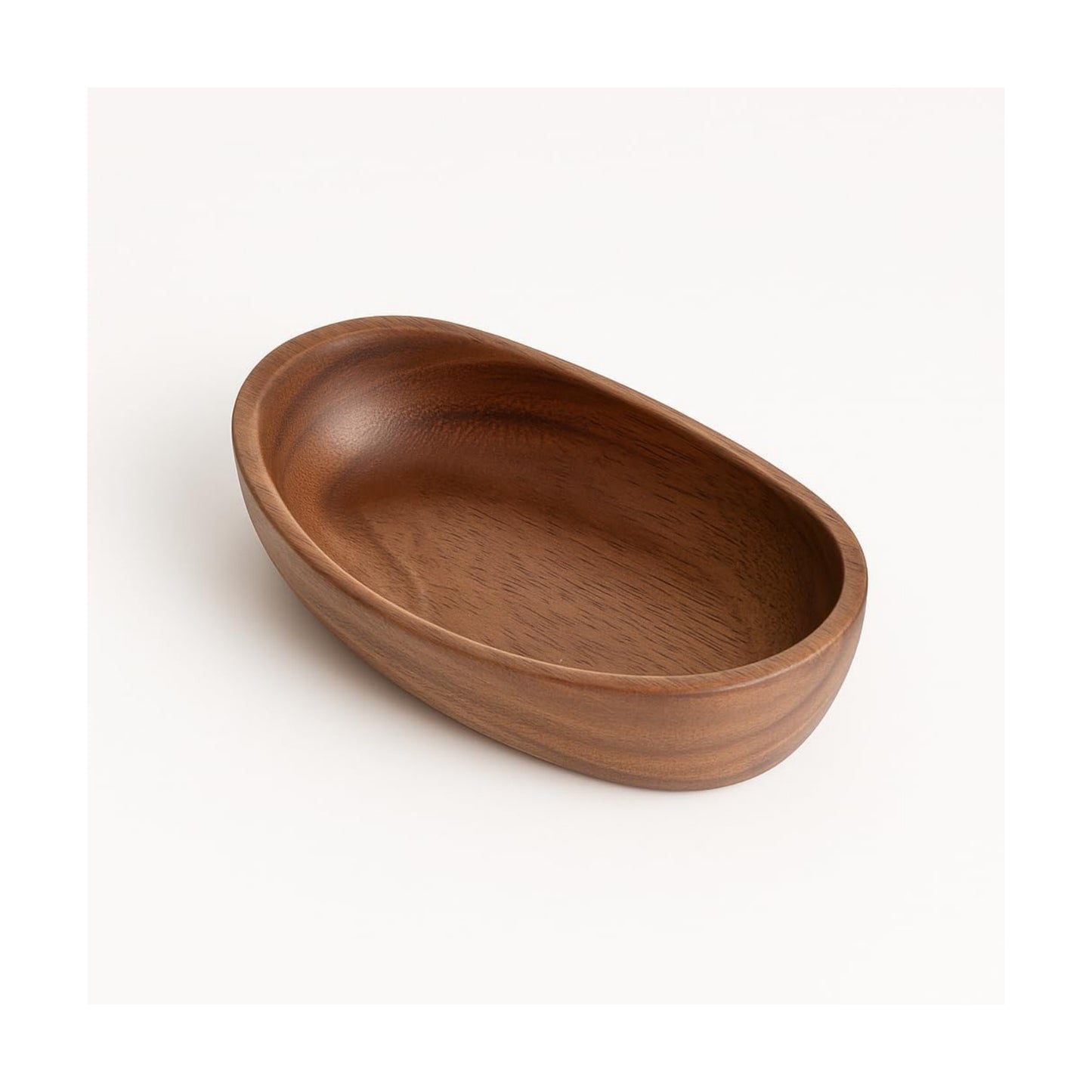 Wooden Bowl for Keys Walnut Wood Catchall Bowl for Entryway Table Rustic Decorative Bowl / Small