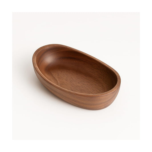 Wooden Bowl for Keys Walnut Wood Catchall Bowl for Entryway Table Rustic Decorative Bowl / Small