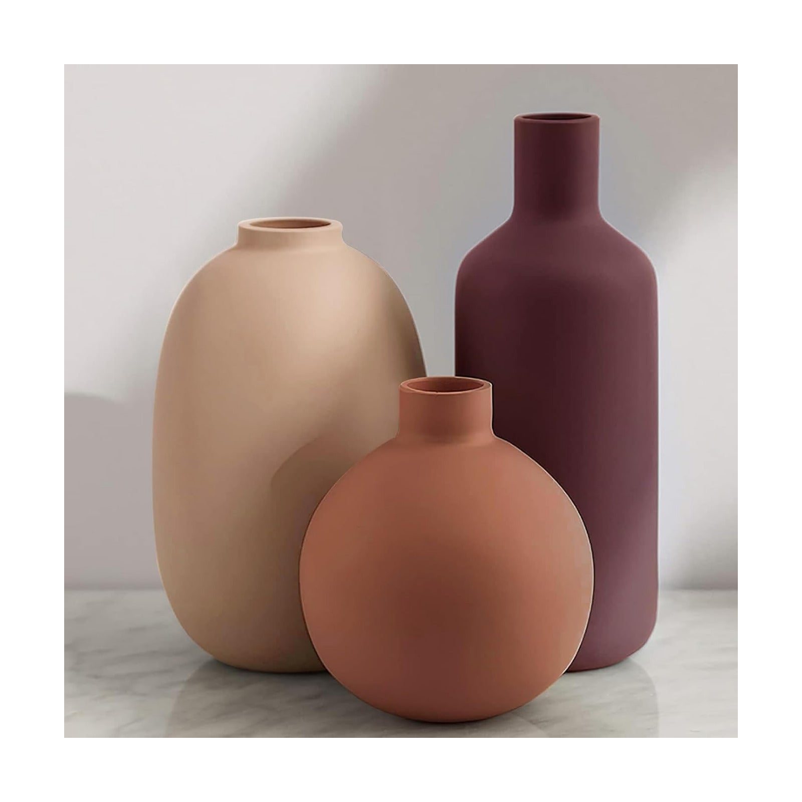 Ceramic Modern Vase / Multicolor#2 / Set of 3