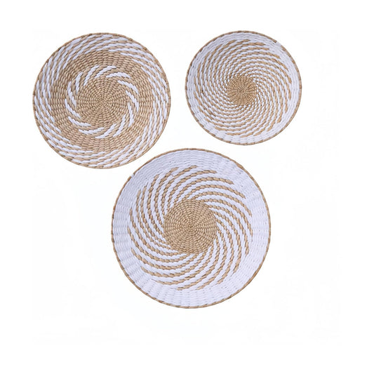 Boho Wall Basket Decor / Set of 3