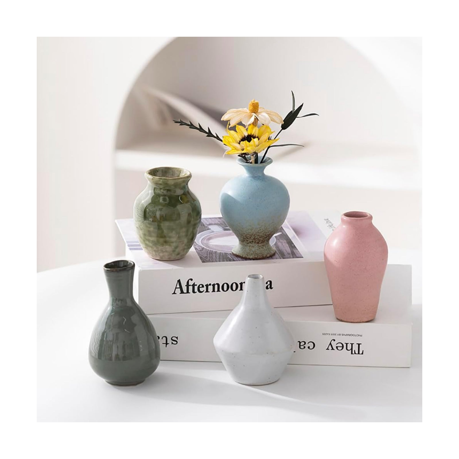 Ceramic Bud Vase / Set of 5