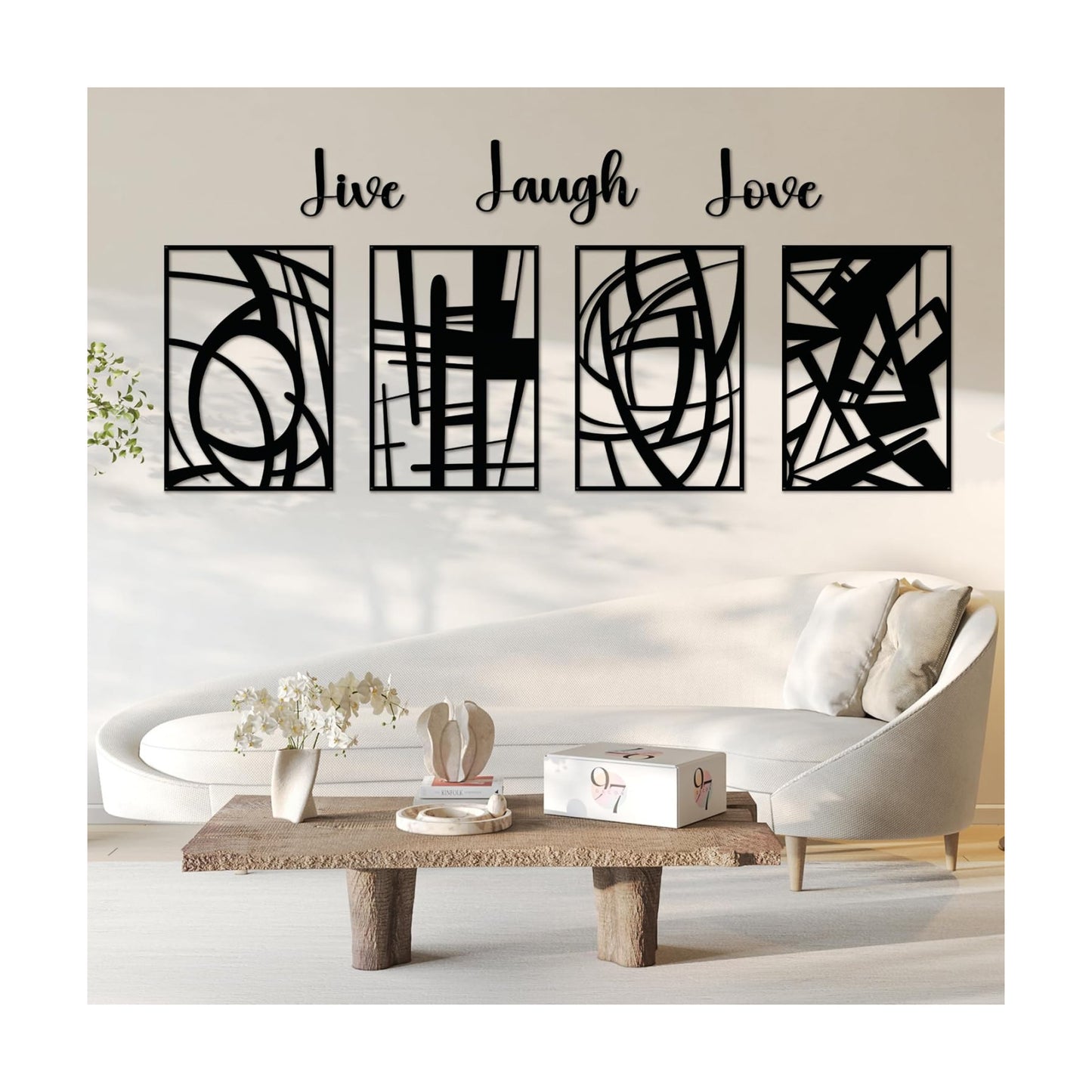 Black Metal Wall Art / Black Abstract