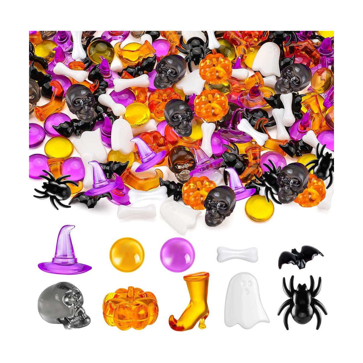 150 Pcs Halloween Vase Filler Decor
