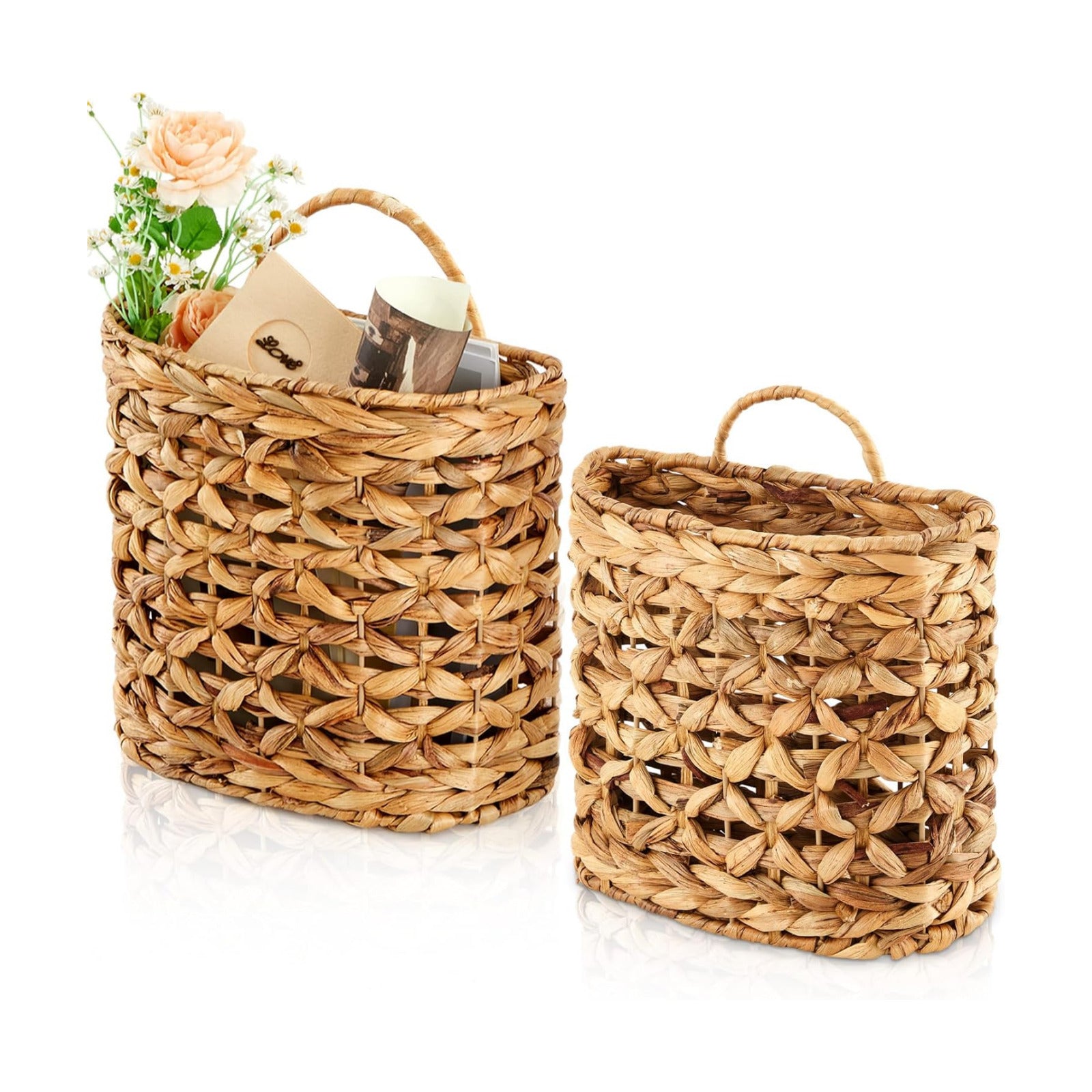 Wicker Decorative Baskets / Rustic / Natural / Set of 2