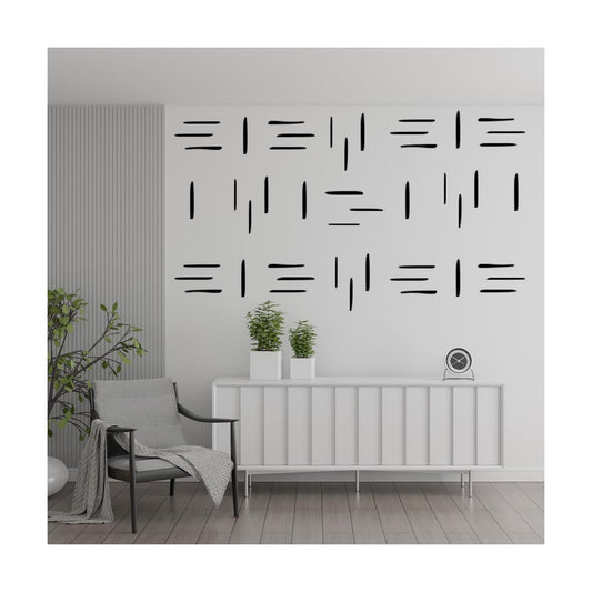Irregular Bar Wall Stickers / Set of 192