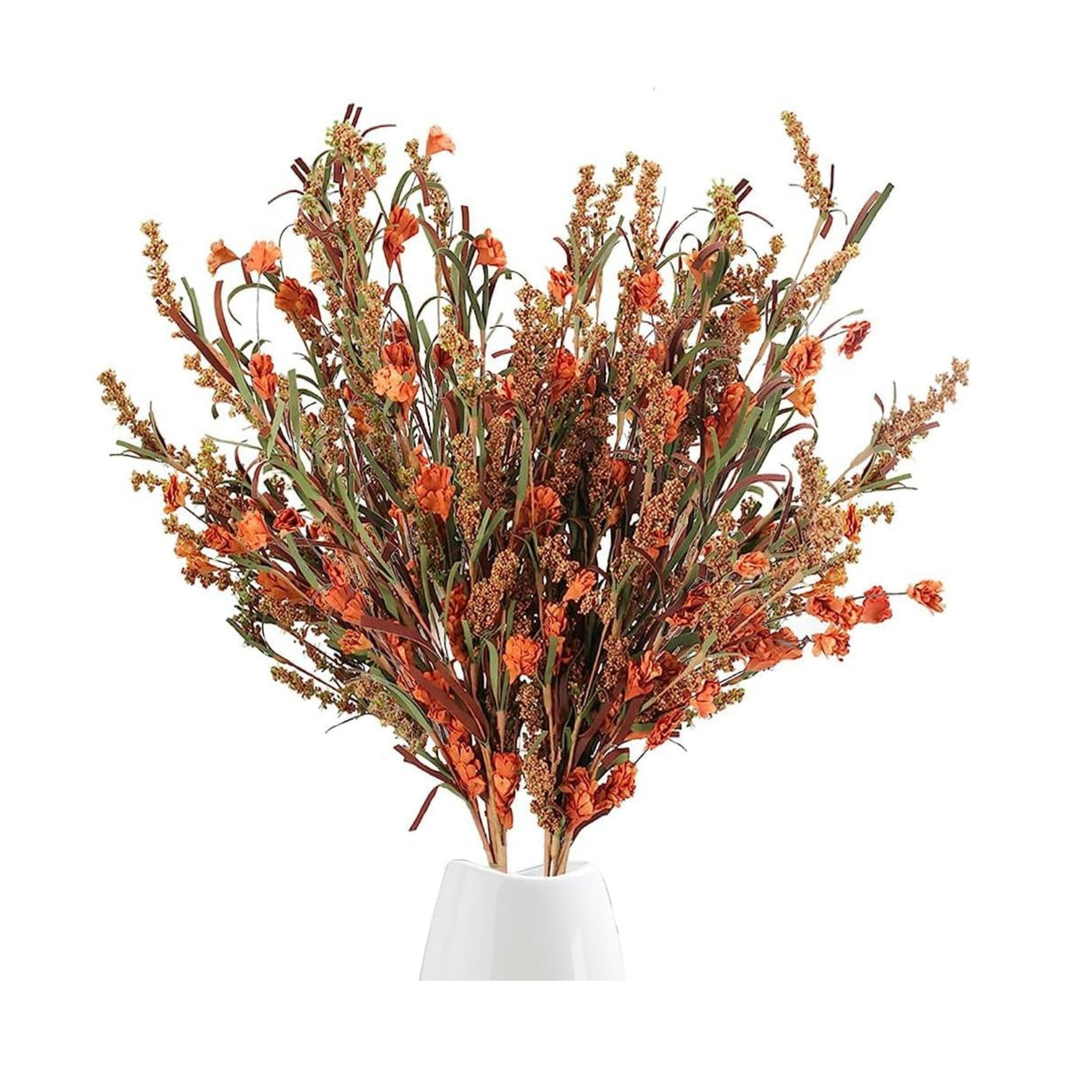 2 Bundles Fall Flowers Artificial Stems 26in Dried Flower Bouquet