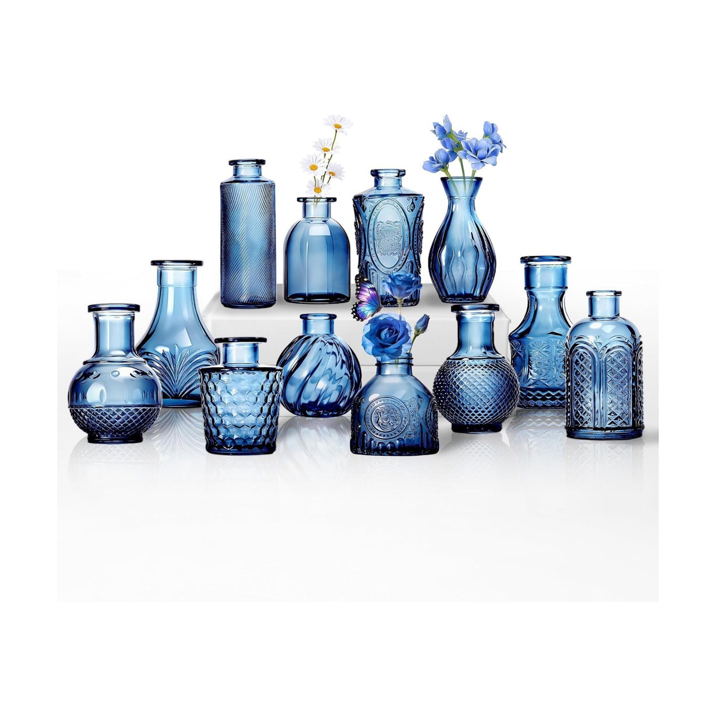 Bud Vases for Flowers / Clear