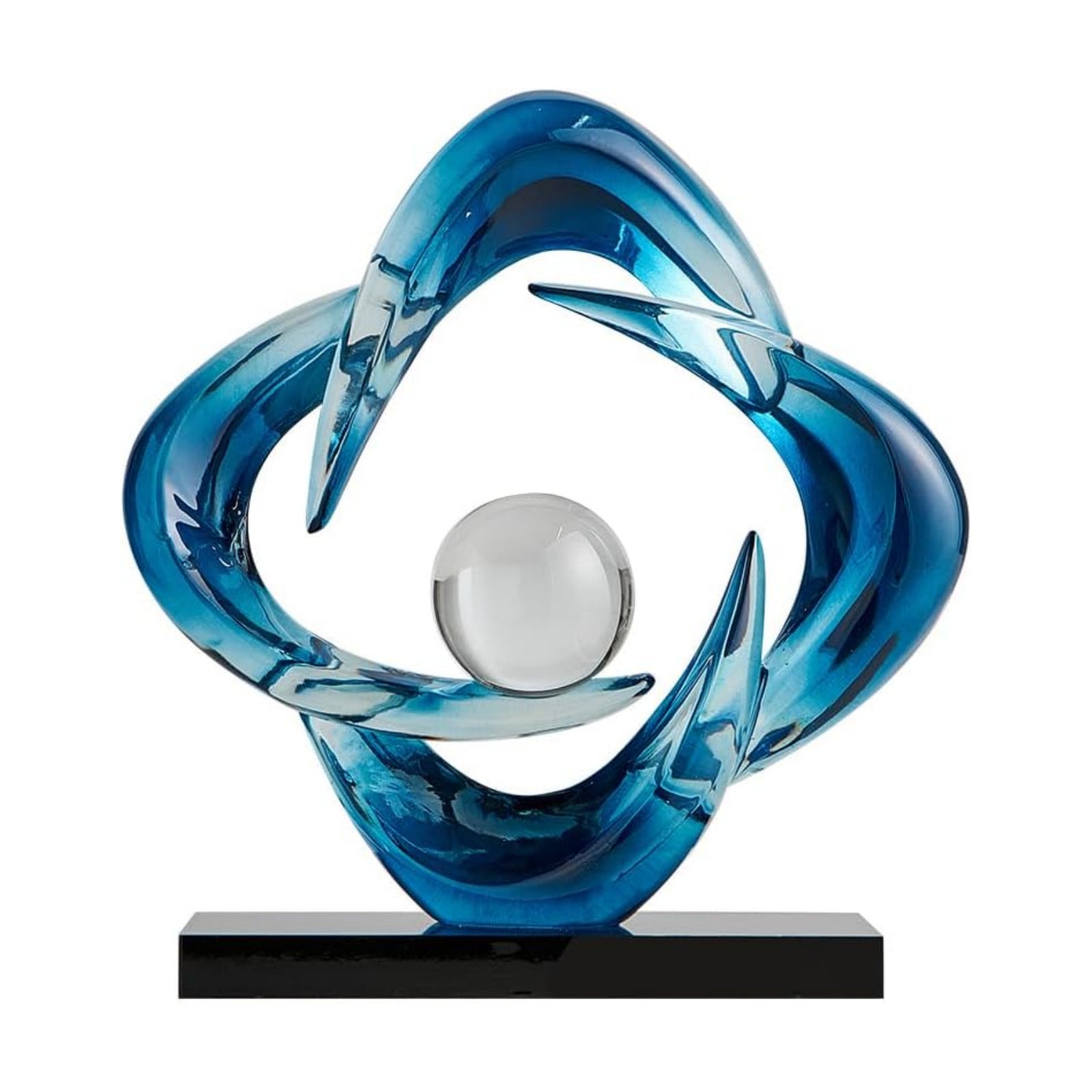 Resin Gold Decorative Statue / Blue