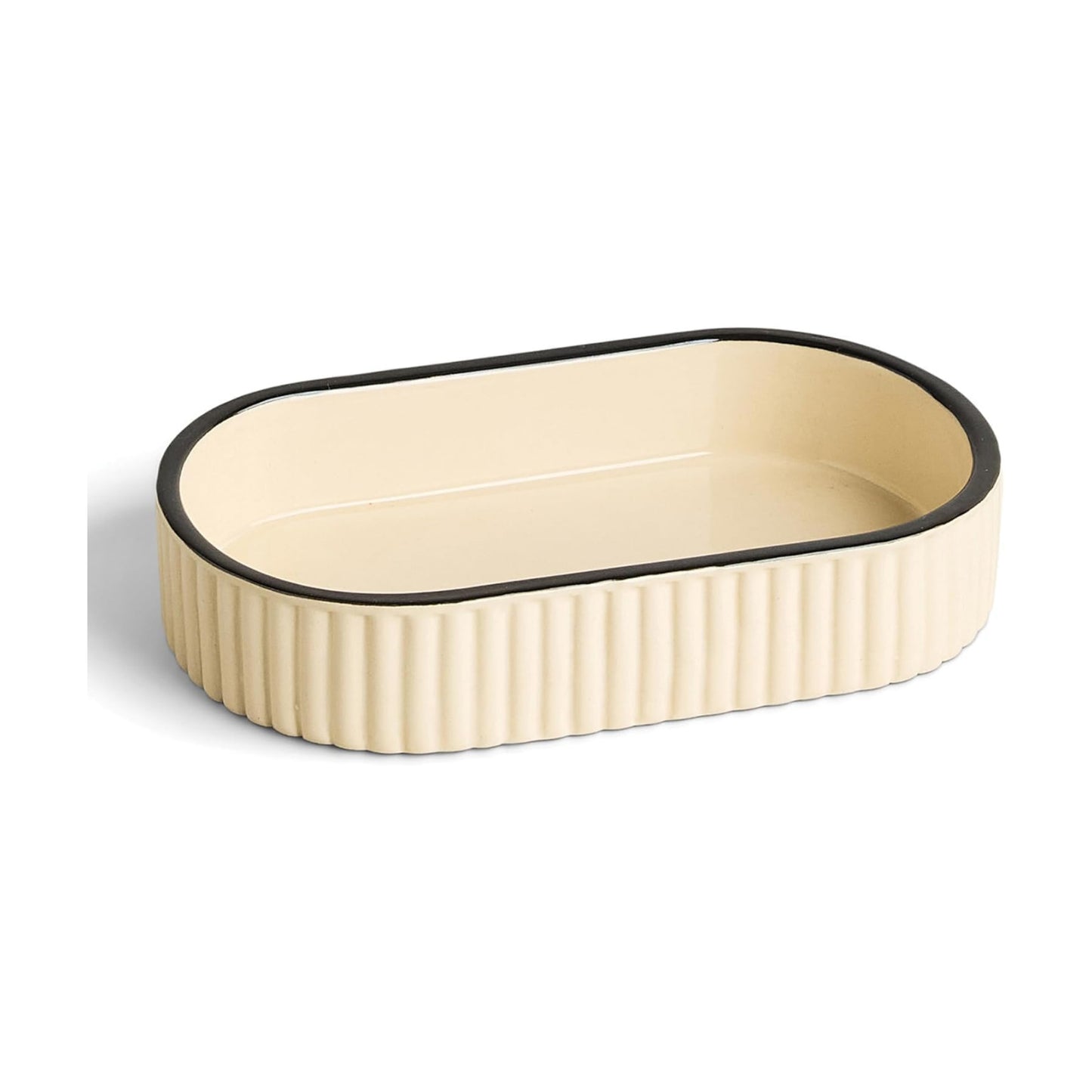 Signature Ceramic Tray / Alabaster / 7 x 4.3 x 1.3