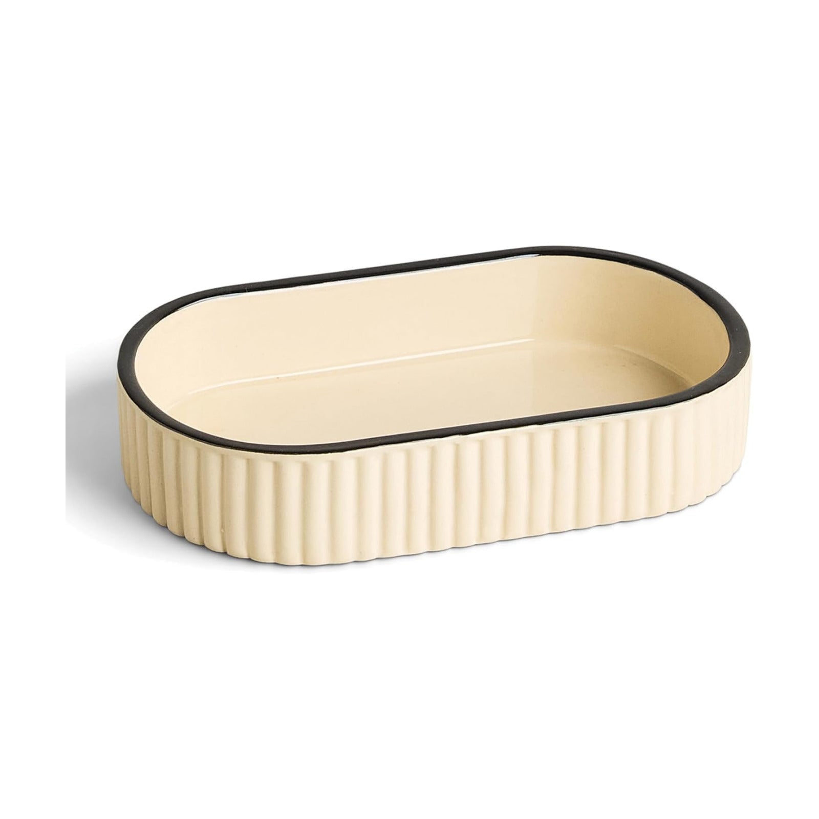 Signature Ceramic Tray / Alabaster / 7 x 4.3 x 1.3