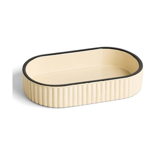 Signature Ceramic Tray / Alabaster / 7 x 4.3 x 1.3